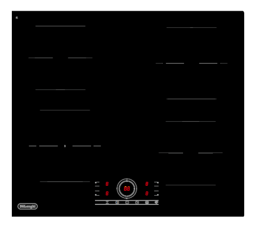 картинка Индукционная варочная панель DeLonghi ELETTRA 1B0P CR 