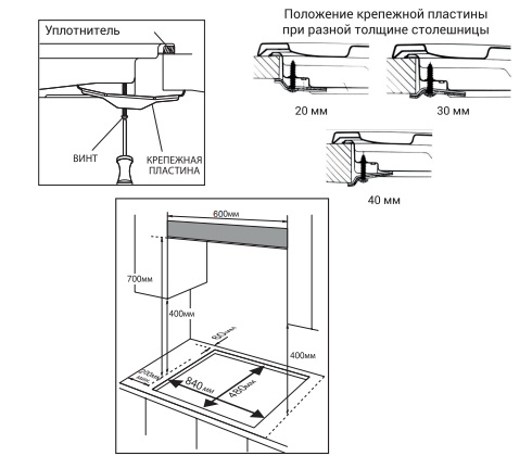 картинка Комбинированная варочная панель Hiberg i-VM 9025 B 