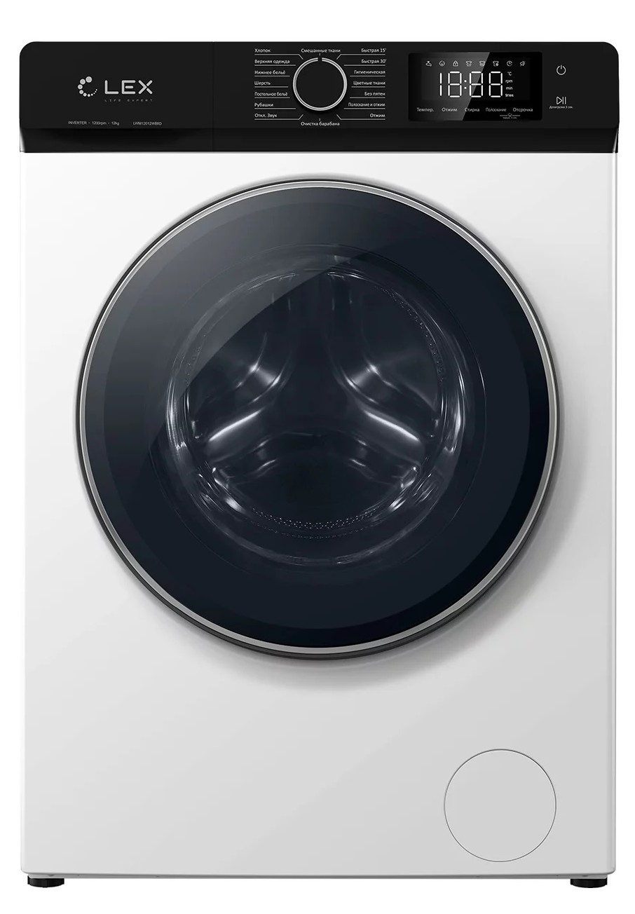 картинка Стиральная машина с функцией пара Lex LWM12012WBLID 
