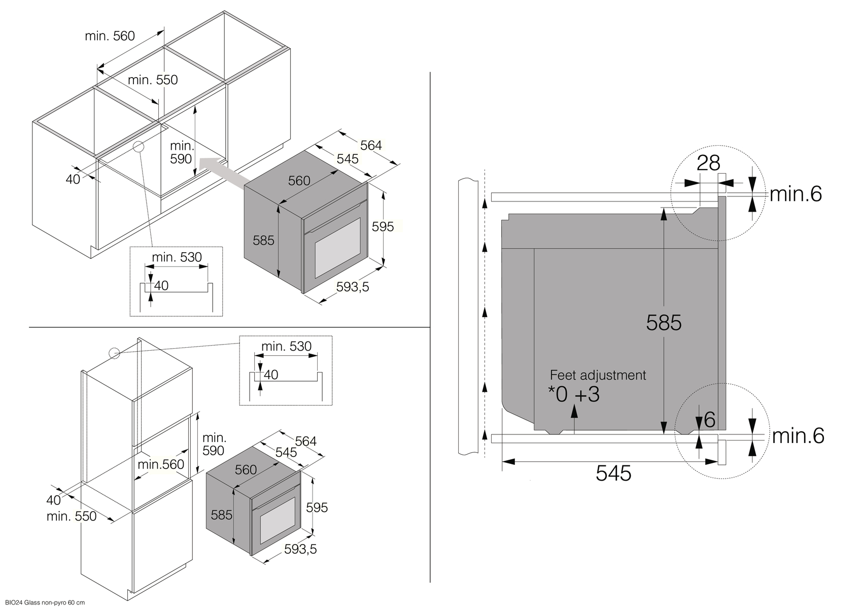 картинка Электрический духовой шкаф с функцией СВЧ Asko OCM56BGH черный 