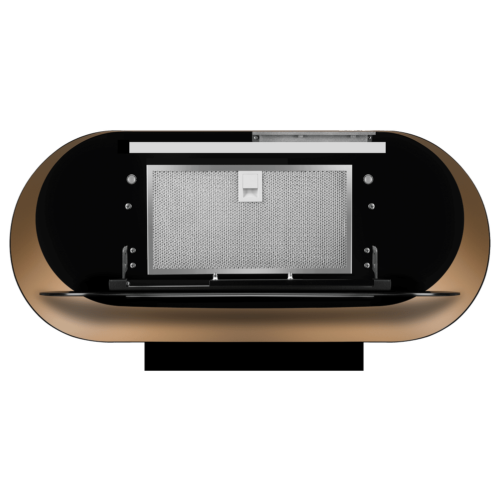 картинка Кухонная вытяжка настенная-тубус Maunfeld GUNA 60 золото 