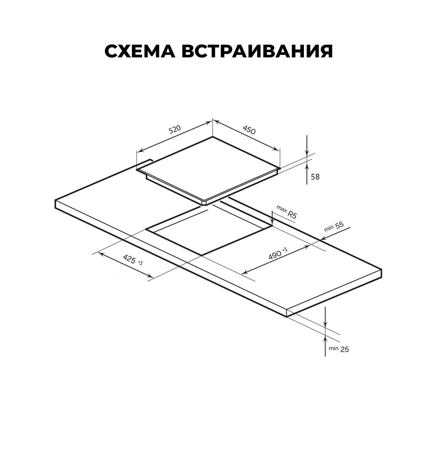 картинка Варочная панель Lex EVI 430 F DS 