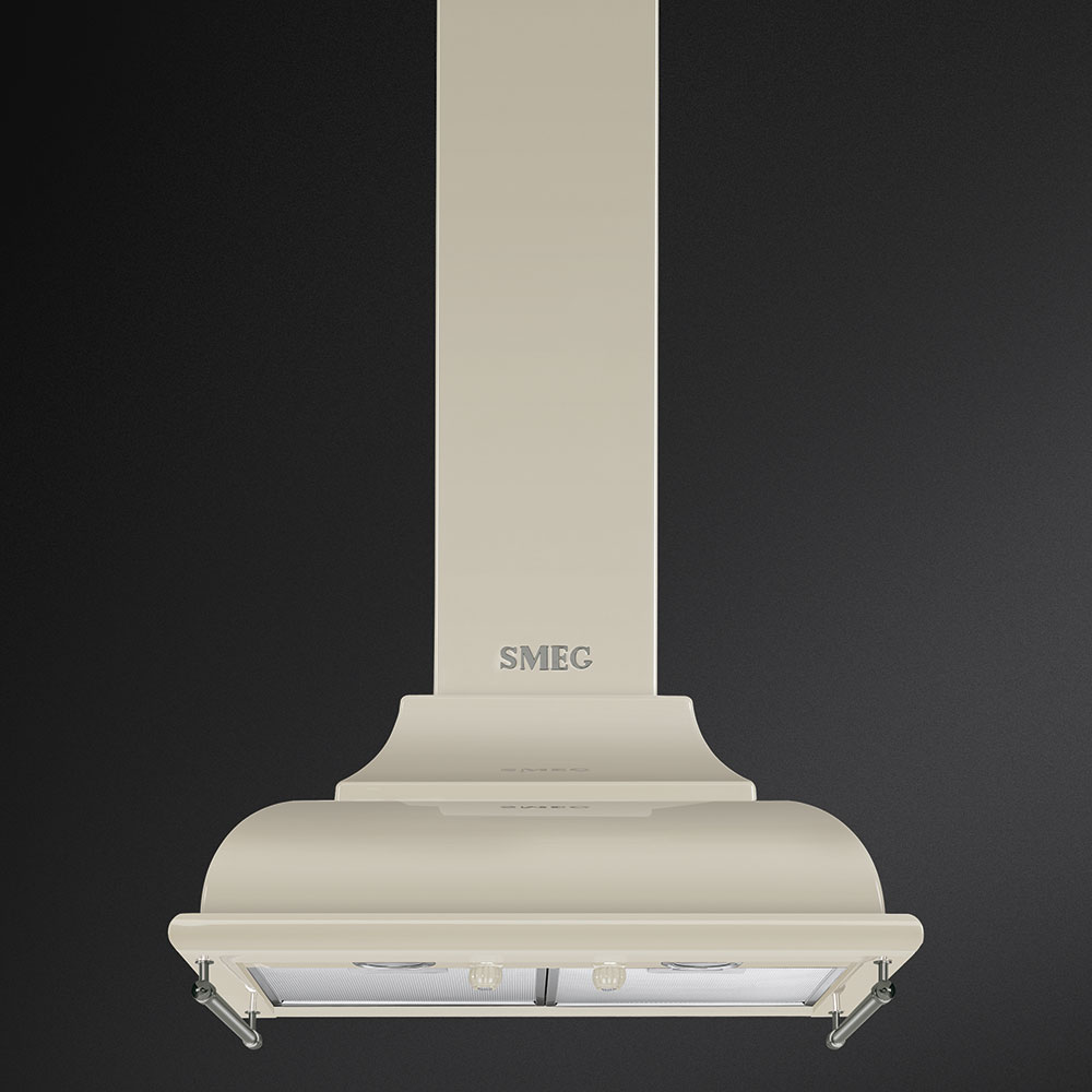 картинка Кухонная вытяжка Smeg KC16POE кремовый 