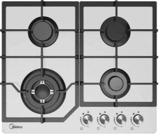 картинка Газовая варочная панель Midea MG645TGW белая 