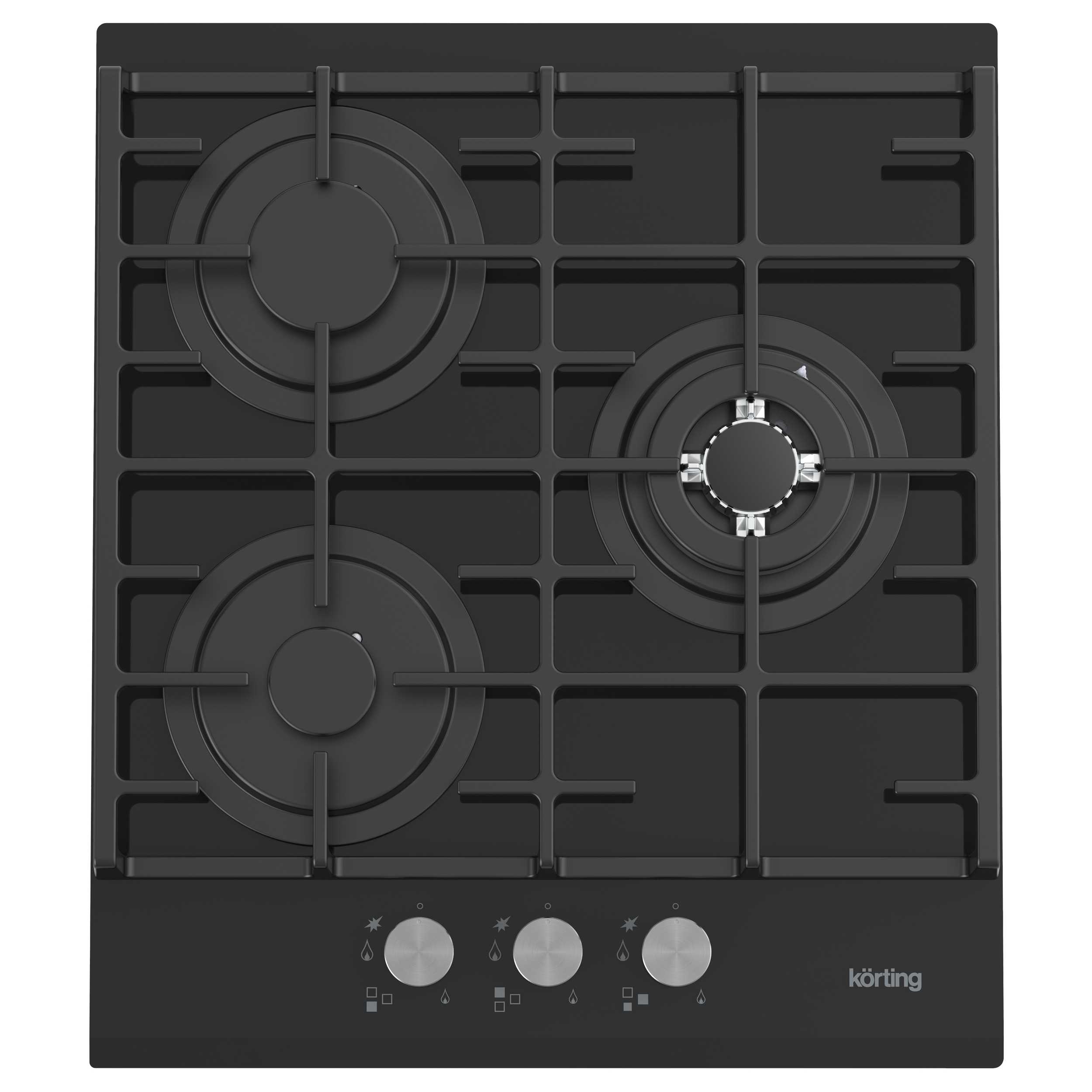 картинка Газовая варочная панель Korting HGG 4825 CTN черный 