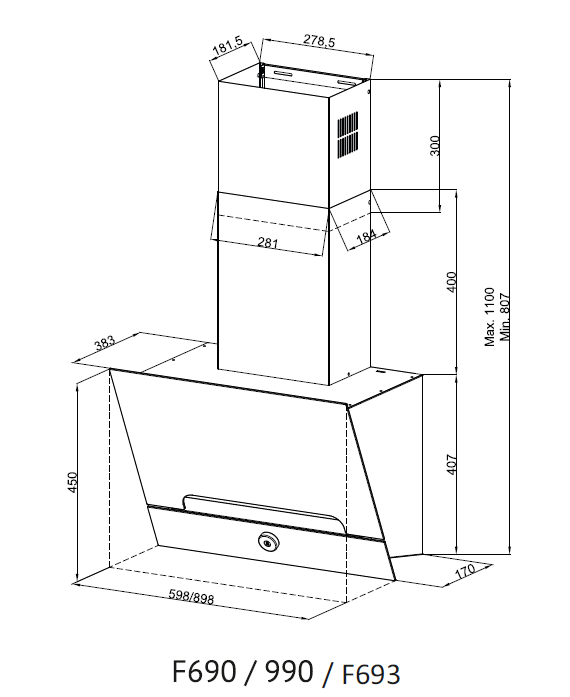 картинка Кухонная вытяжка Kuppersberg F 693 
