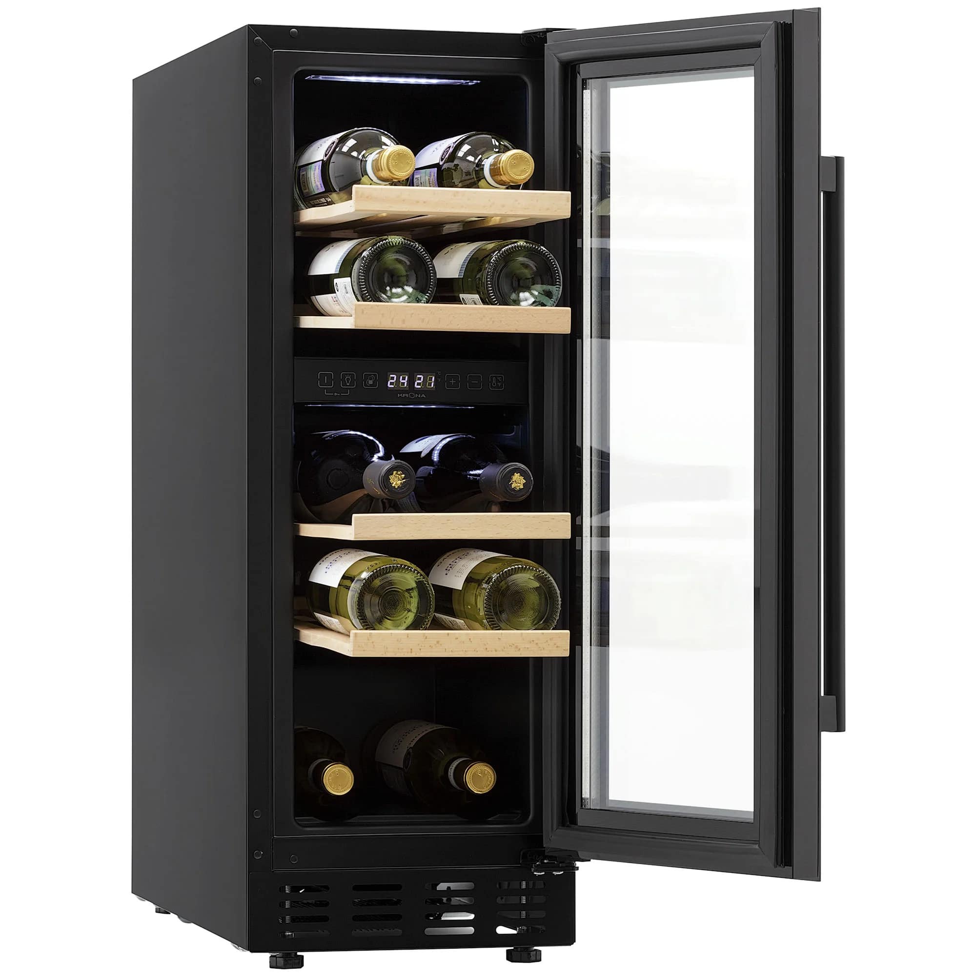 картинка Встраиваемый винный шкаф Krona BADEN 82/17 BL  картинка Встраиваемый винный шкаф Krona BADEN 82/17 BL