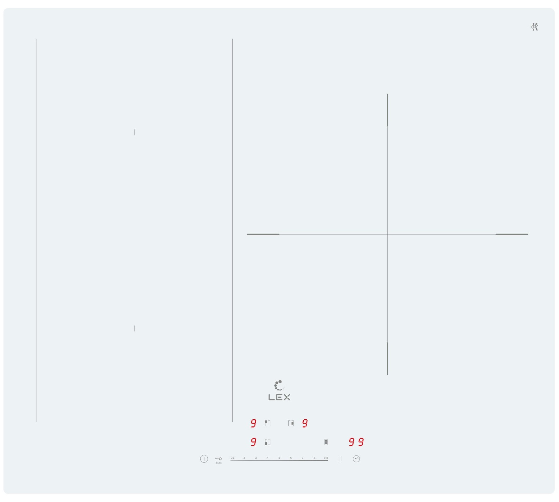 картинка Варочная панель Lex EVI 631A WH 