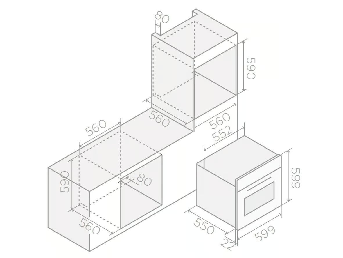картинка Электрический духовой шкаф Elica VIRTUS MULTI 60 DD 