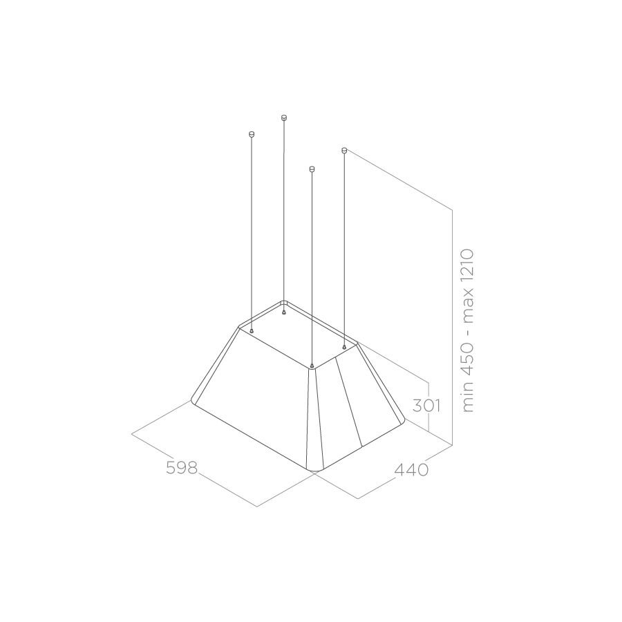 картинка Кухонная вытяжка Elica IKONA LIGHT WH/F/60 