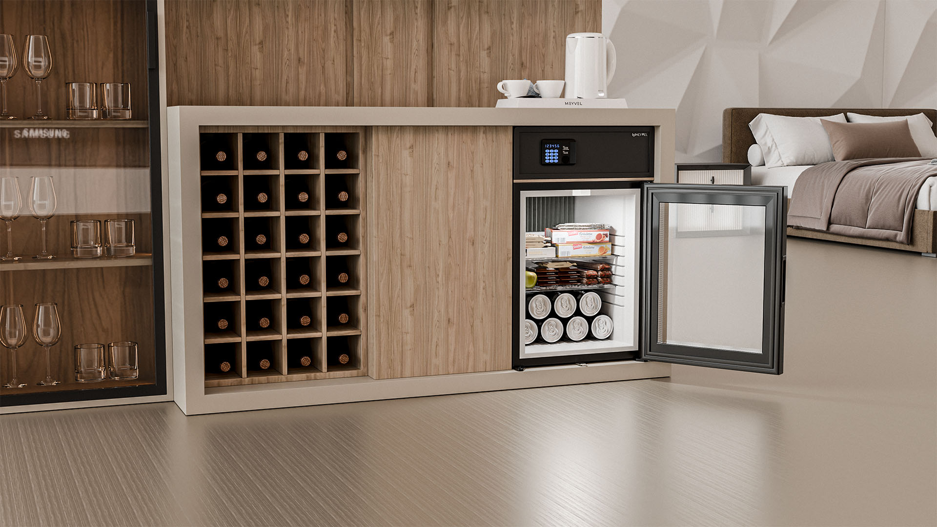 картинка Мини-бар Meyvel MMT-30BG черный 