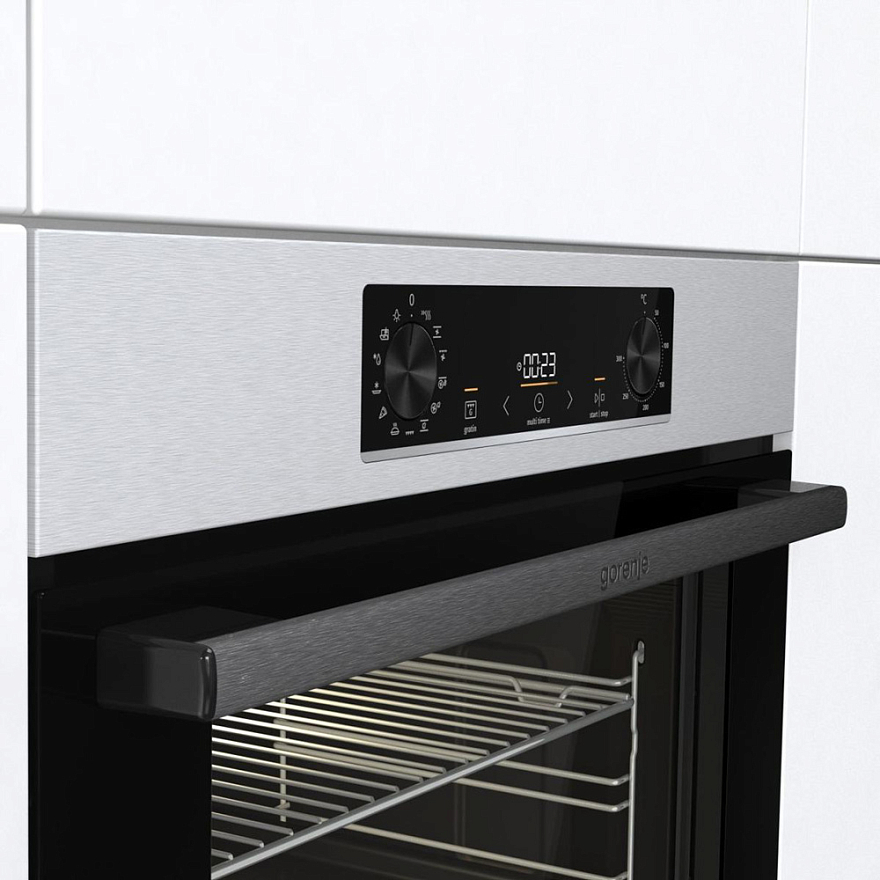 картинка Духовой шкаф с функцией пара Gorenje BOSB6737E03X нержавеющая сталь 
