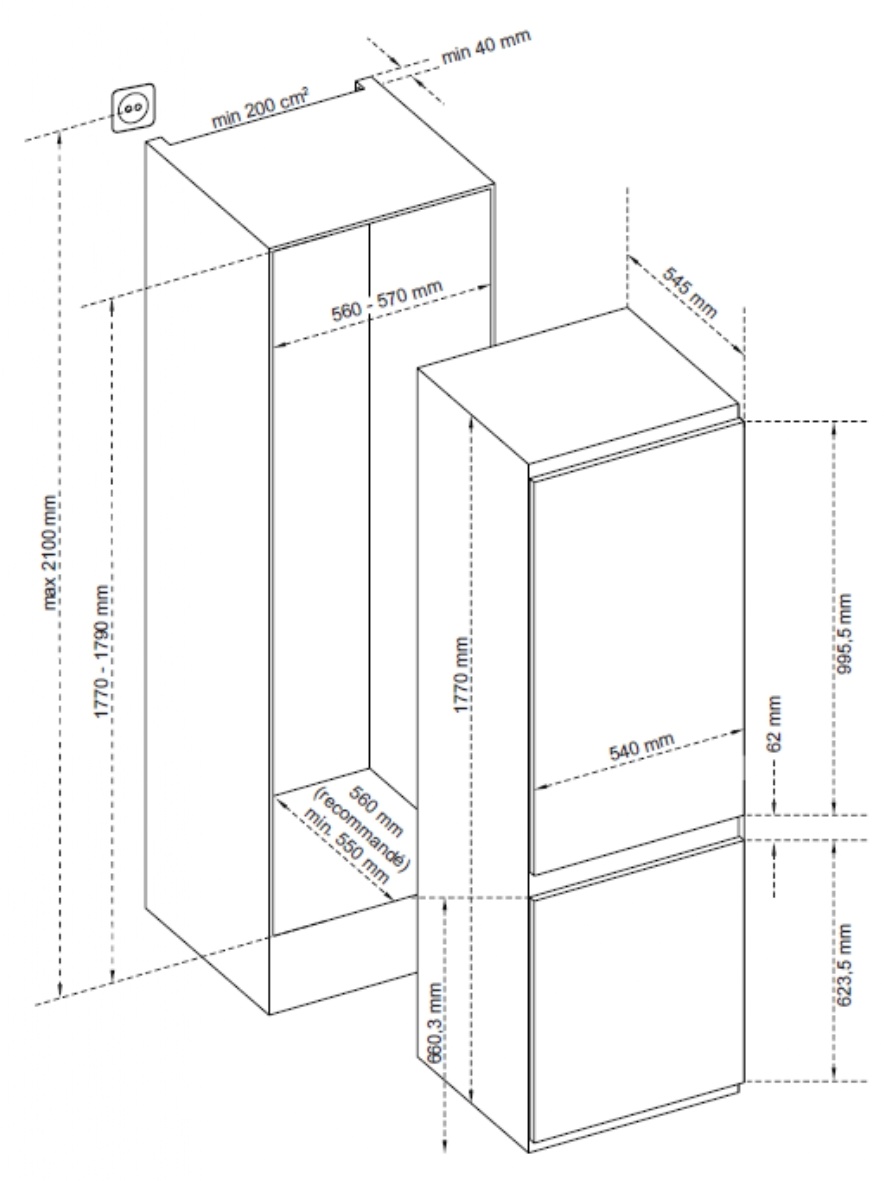 картинка Встраиваемый холодильник De Dietrich DRC1775EN 