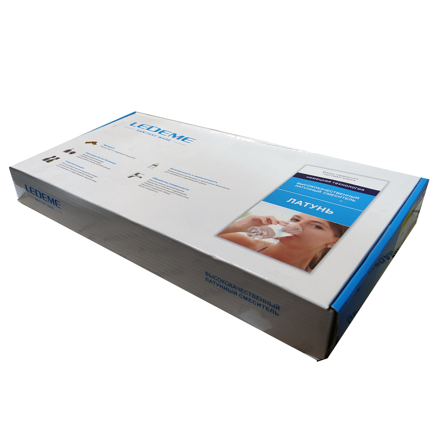 картинка Смеситель Ledeme L4069 хром 