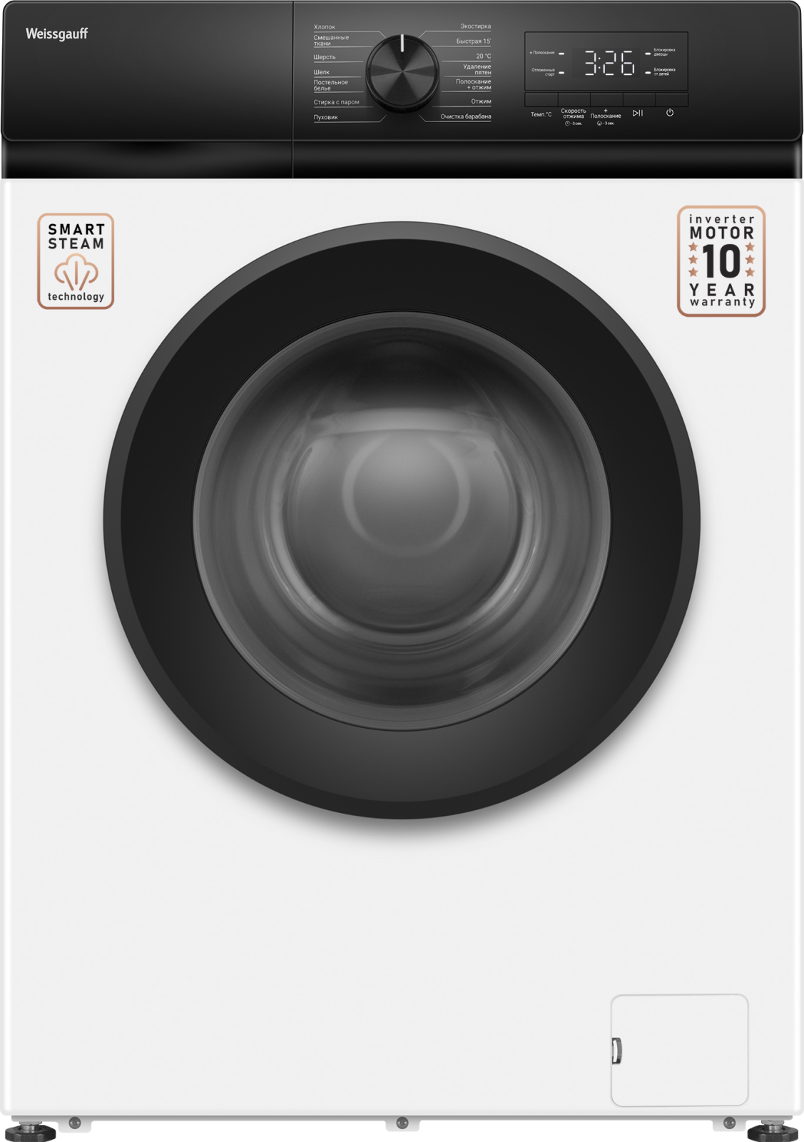 картинка Стиральная машина Weissgauff WM 39106 Inverter Steam 