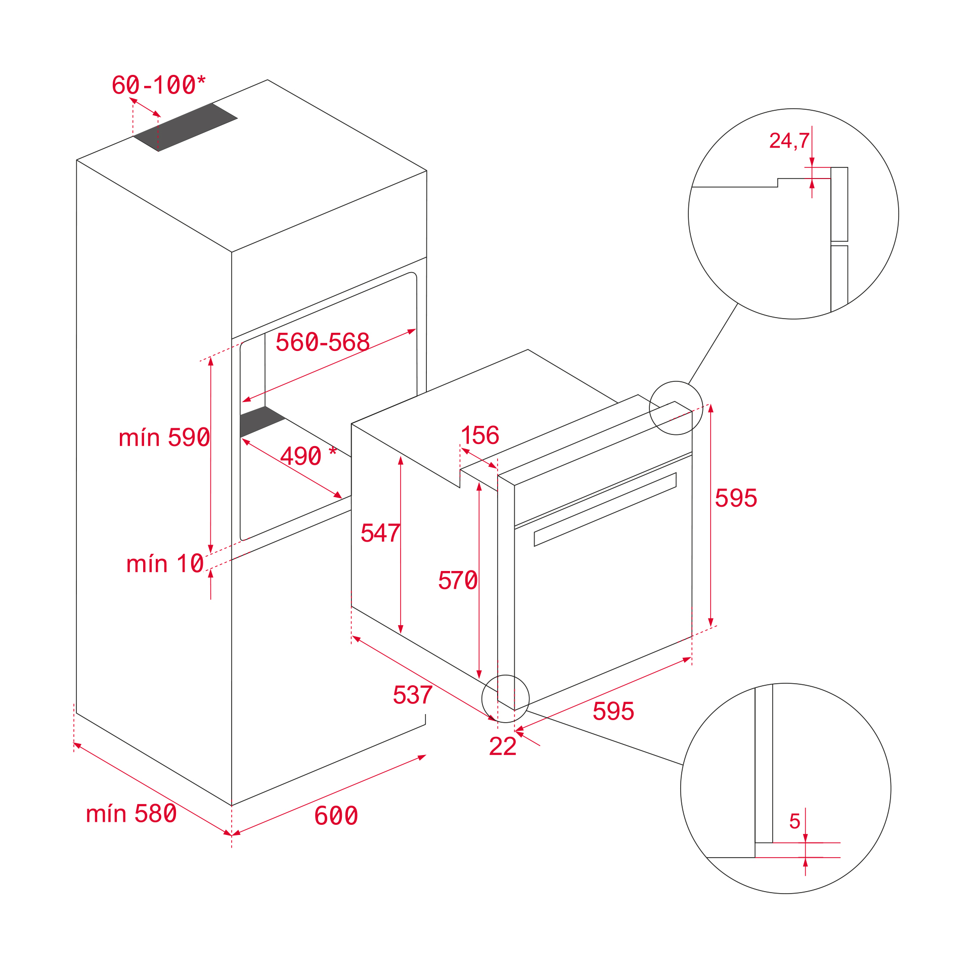картинка Духовой шкаф Teka EASY HBB 735 SS нержавеющая сталь 