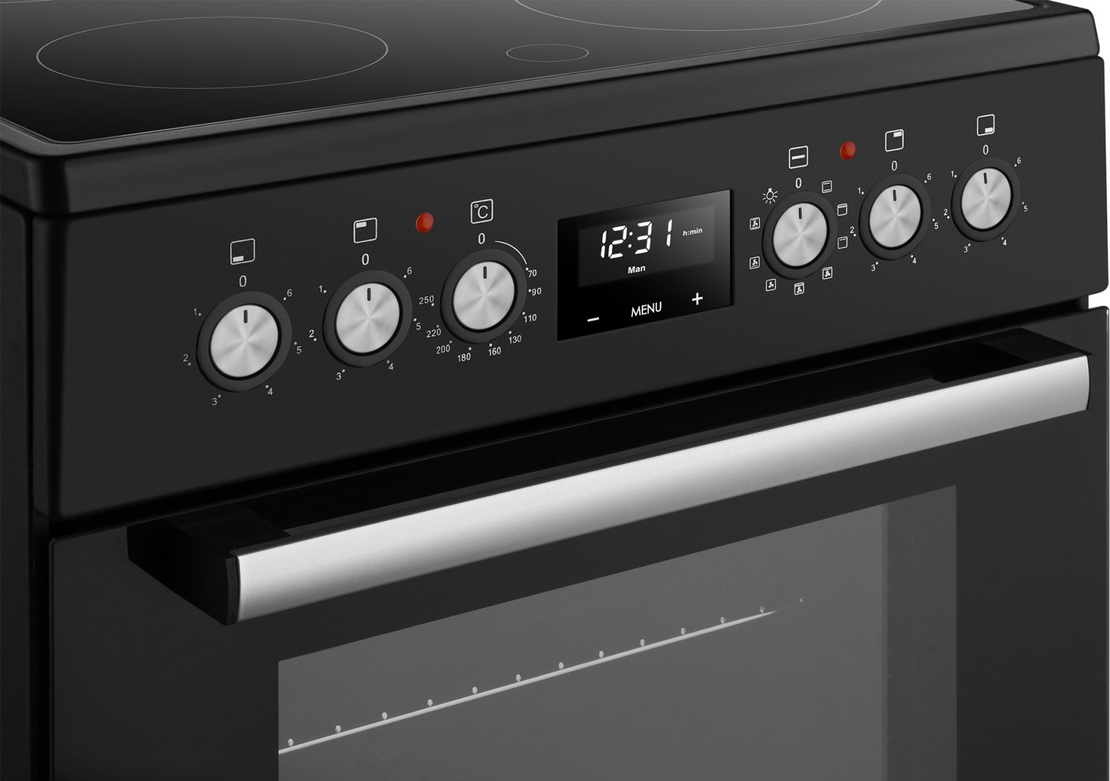 картинка Электрическая кухонная плита Weissgauff WES E12V15 BE 