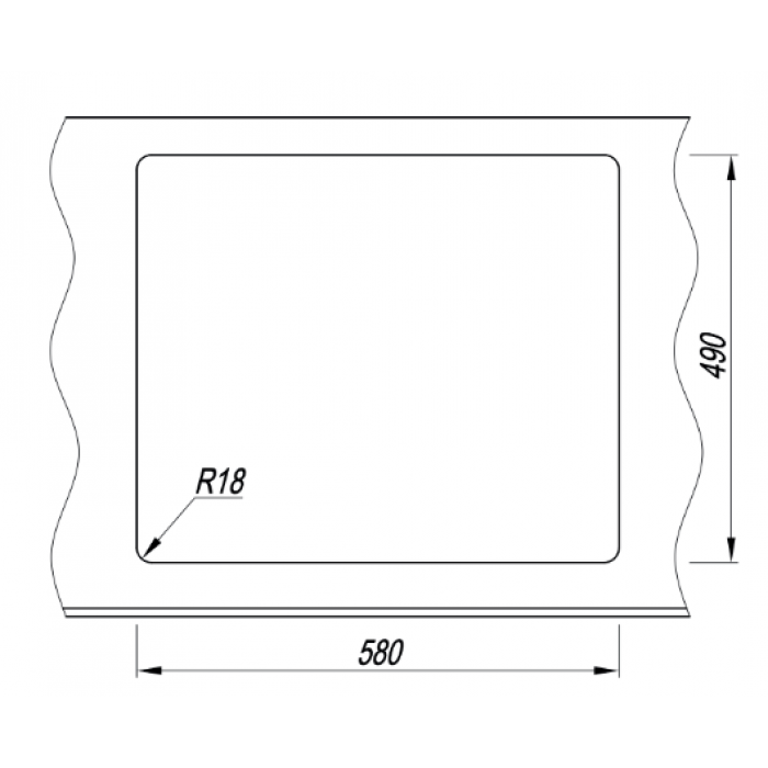 картинка Мойка для кухни Florentina РИВЬЕРА 600 