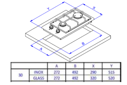 картинка Газовая варочная панель Weissgauff HGG 320 WGV 