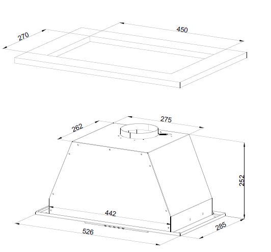 картинка Кухонная вытяжка Kuppersberg INLINEA 52 LX 