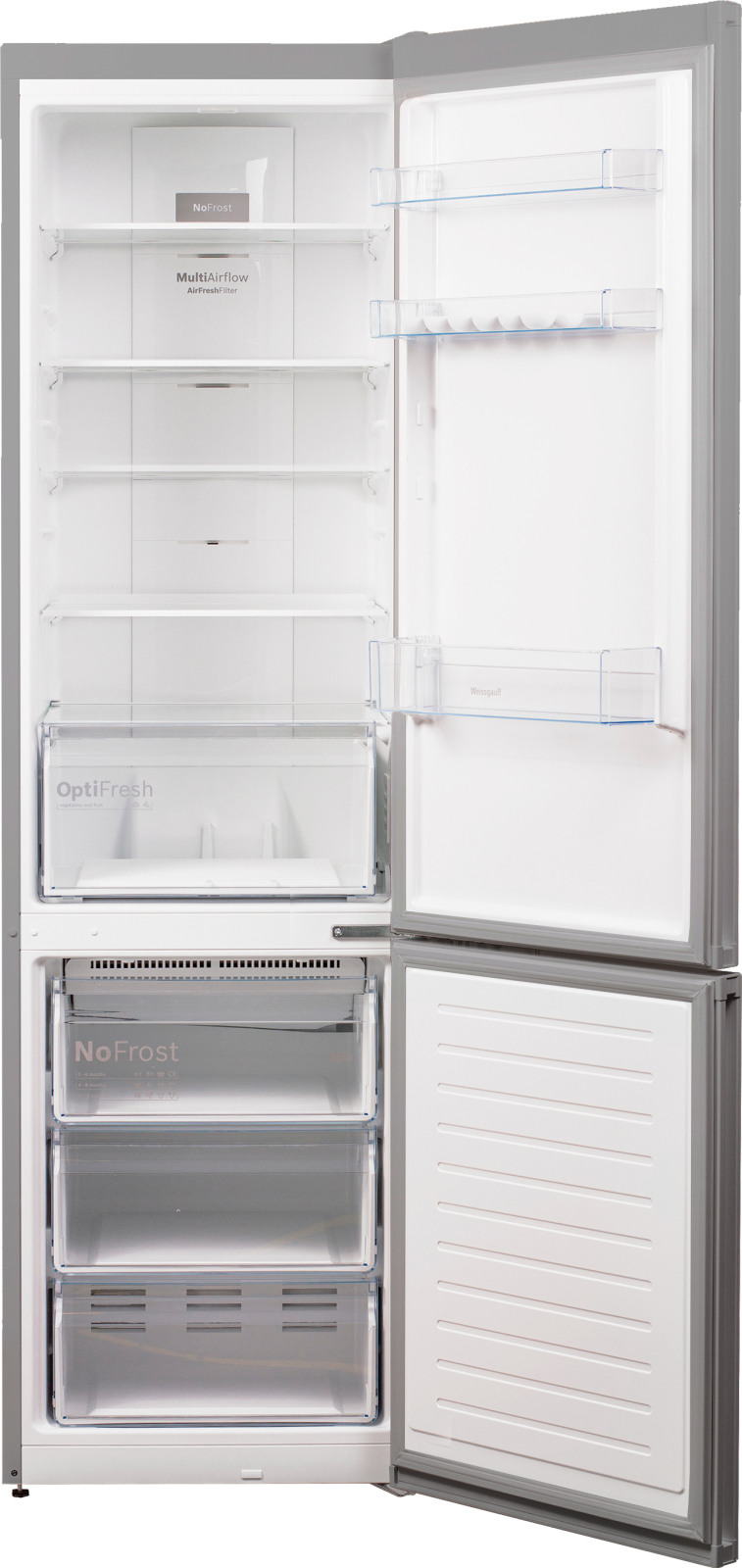 картинка Отдельностоящий холодильник Weissgauff WRK 2010 D Inverter NoFrost Inox 