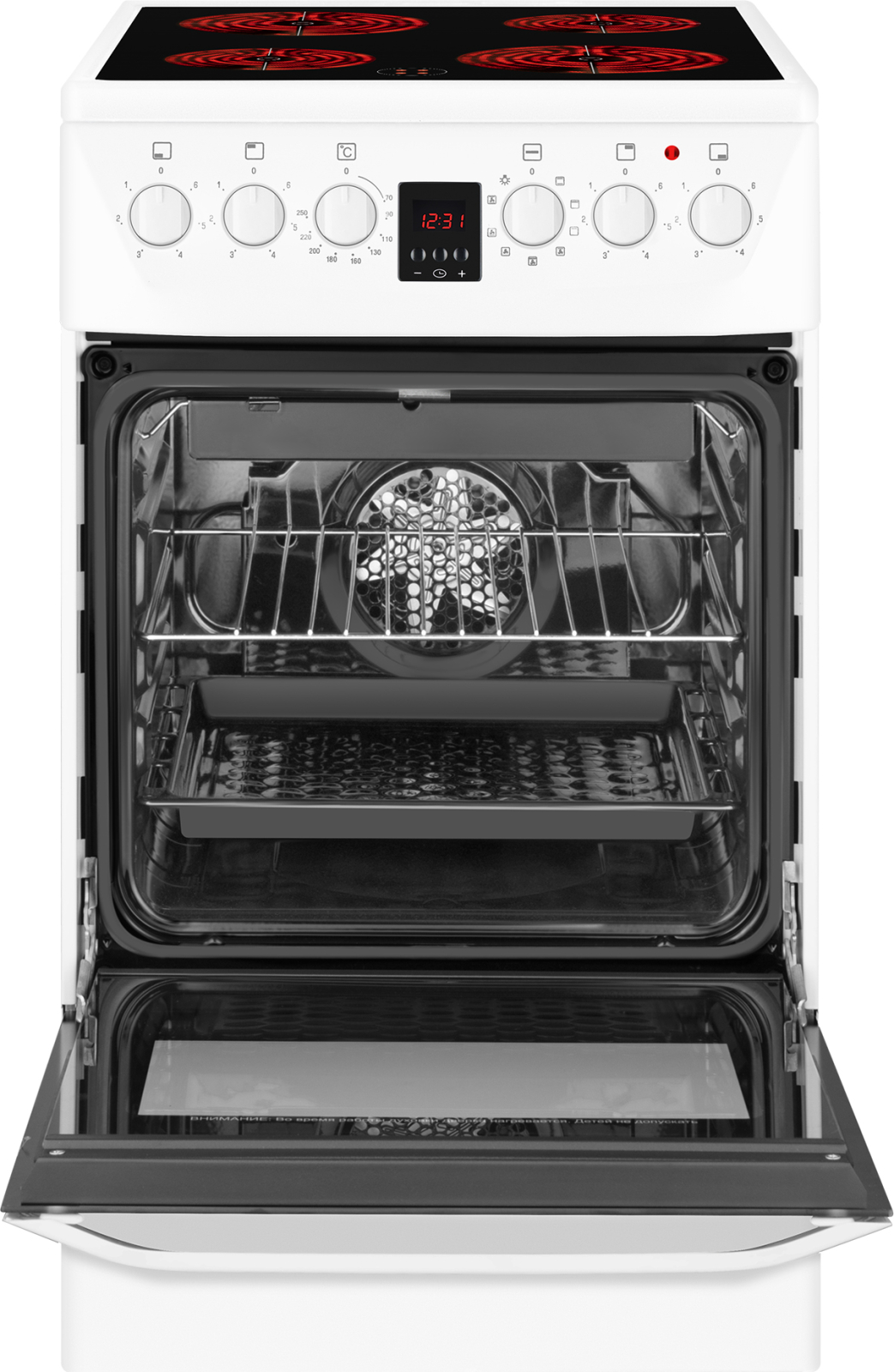 картинка Электрическая кухонная плита Weissgauff WES 2V16 WE Premium Line 