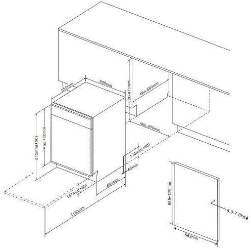 картинка Встраиваемая посудомоечная машина Toshiba DW-16B1(B)-RU 