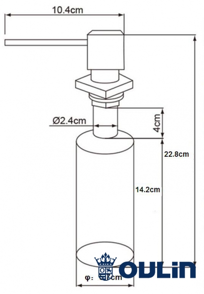 картинка Дозатор для мыла Oulin OL-401 FS 