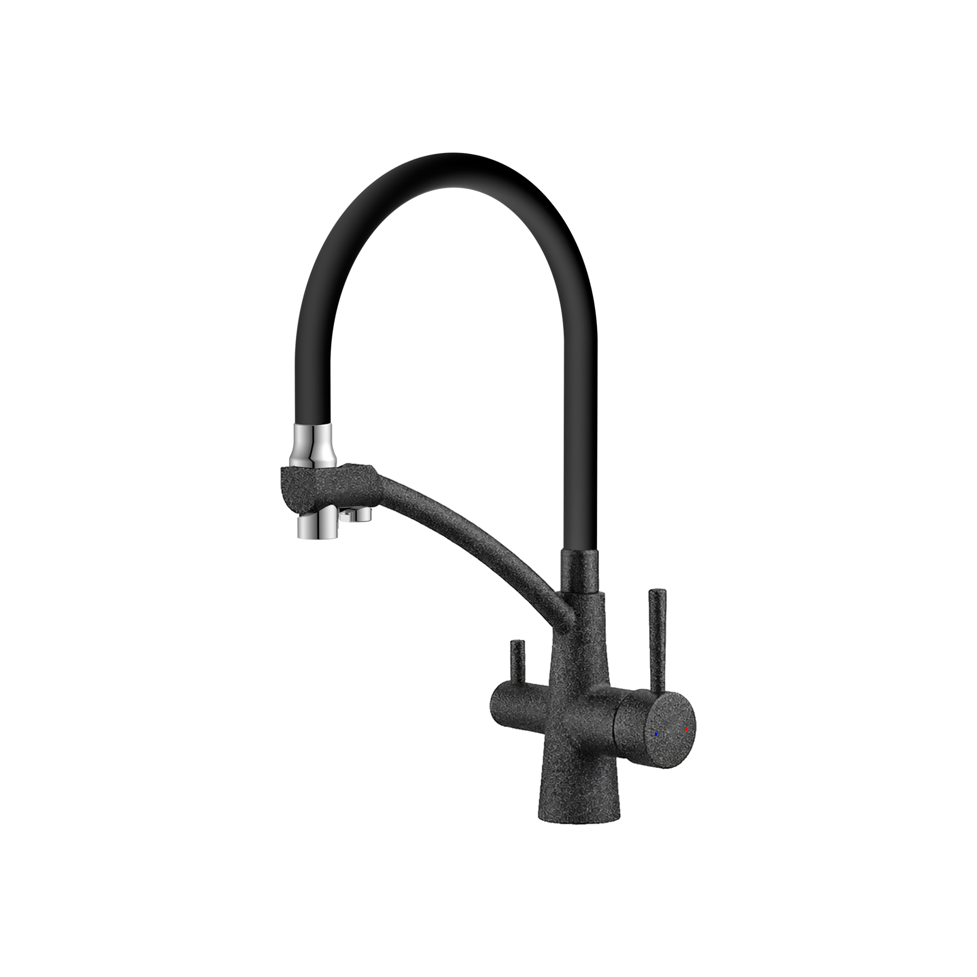 картинка Смеситель Gerdamix BROOKS (FL) black 