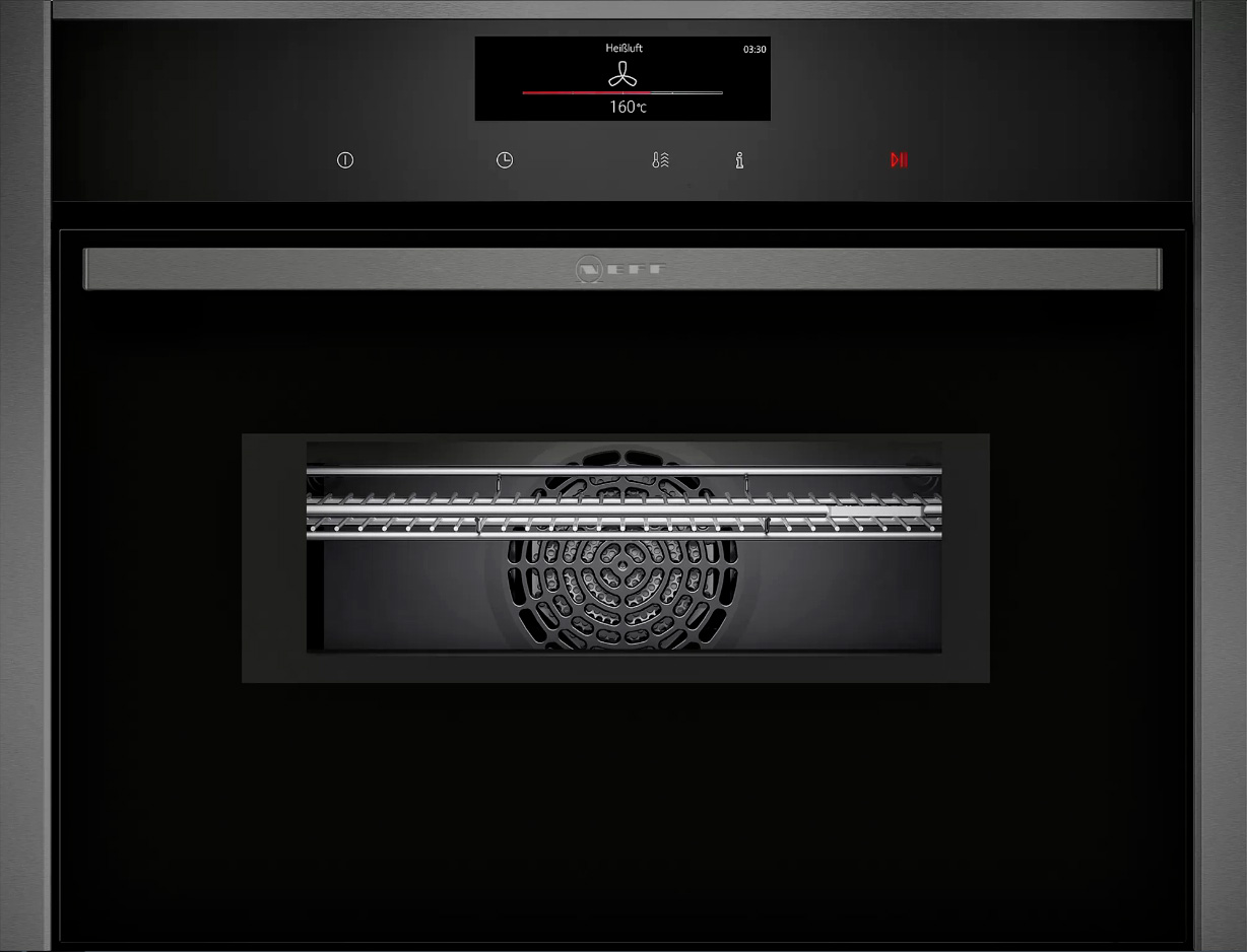 картинка Электрический духовой шкаф с функцией СВЧ Neff C28MT27G0 GraphiteGrey 