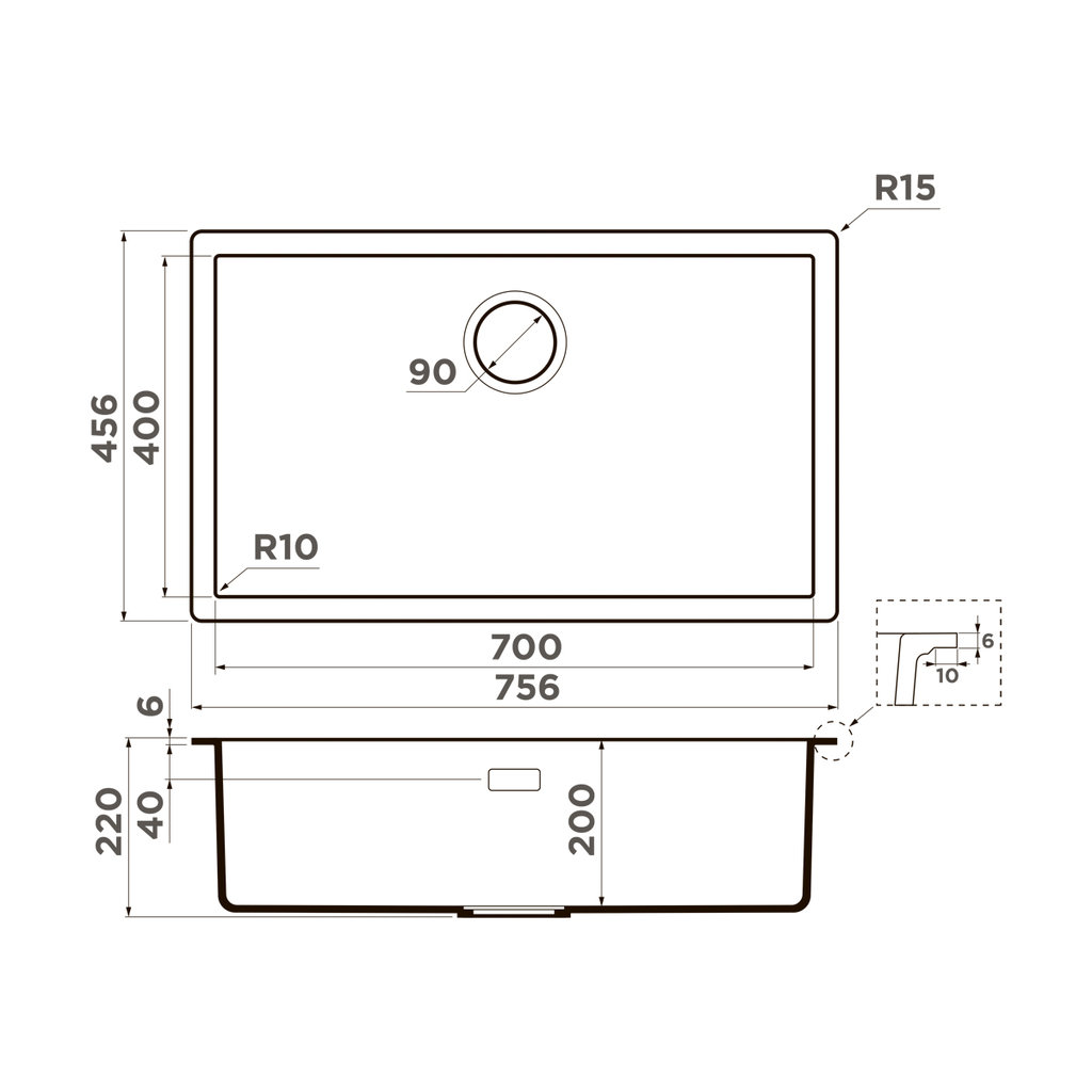 картинка Мойка для кухни Omoikiri YAMAKAWA 75T INTEGRA 