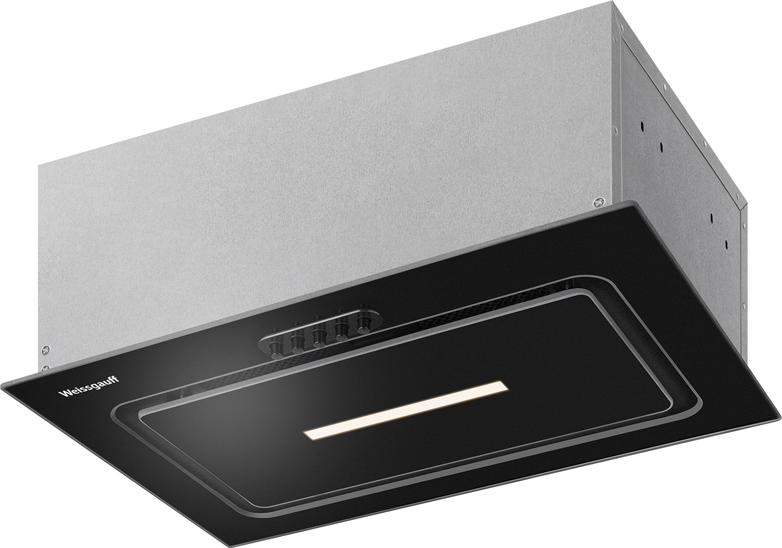 картинка Кухонная вытяжка Weissgauff Aura 456 PB Black Glass 