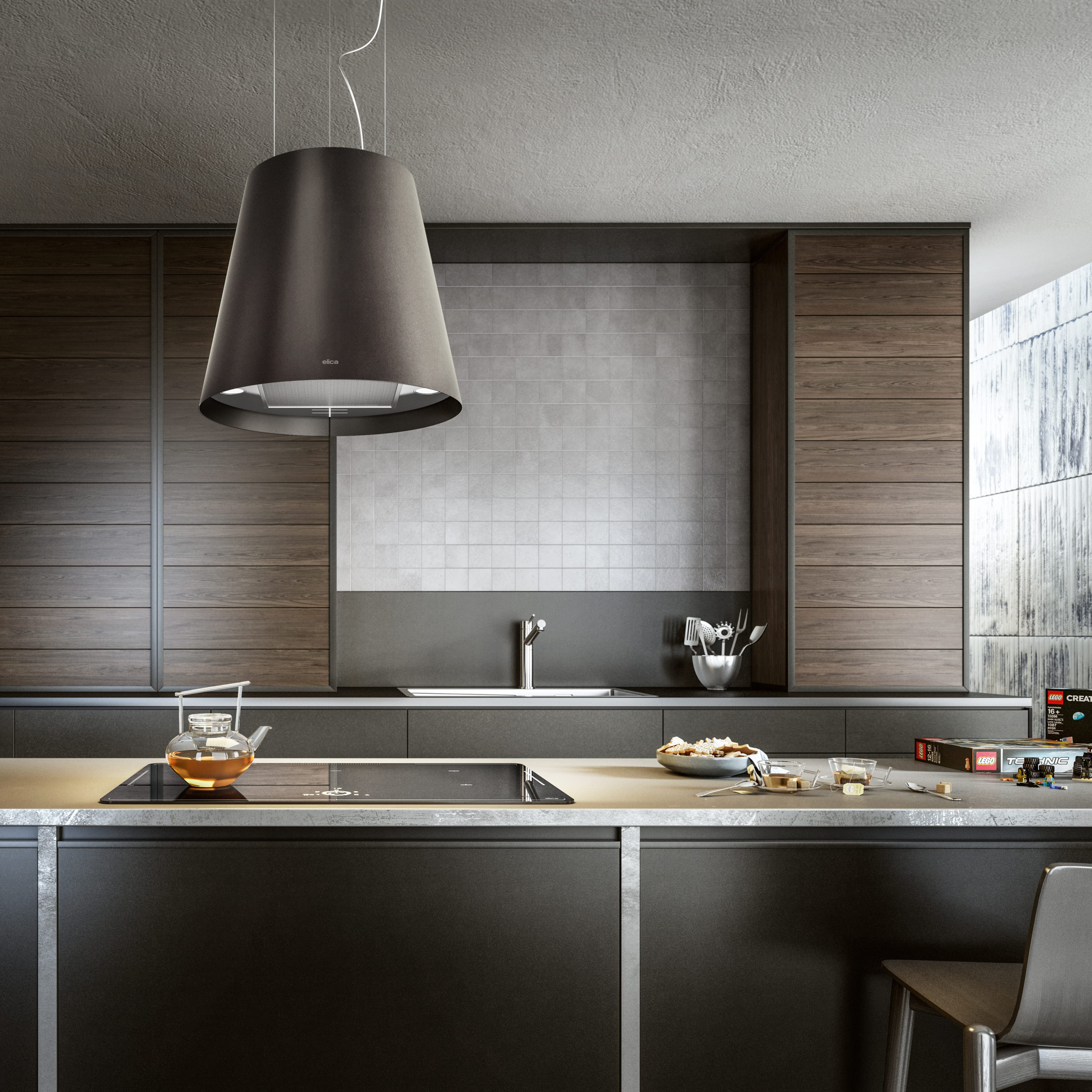 картинка Кухонная вытяжка Elica JUNO URBAN ZINC/F/50 