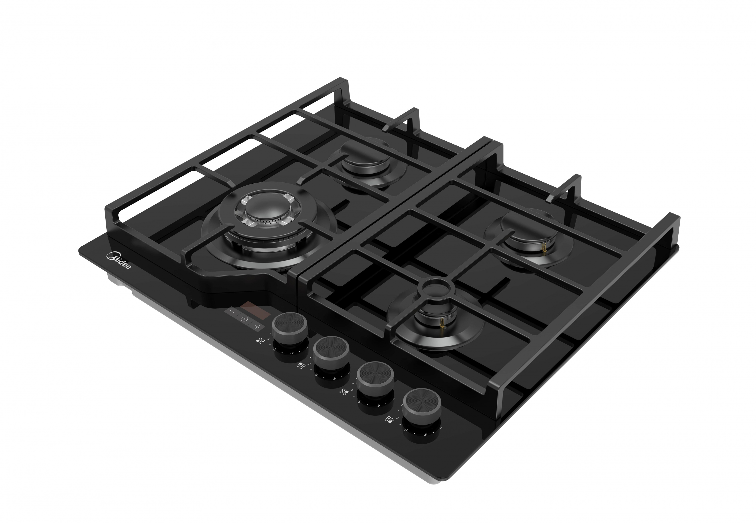 картинка Газовая варочная панель Midea MG697TTGB черная 