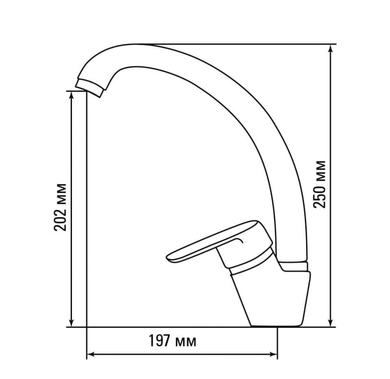 картинка Смеситель Gerdamix SKS2 белый  