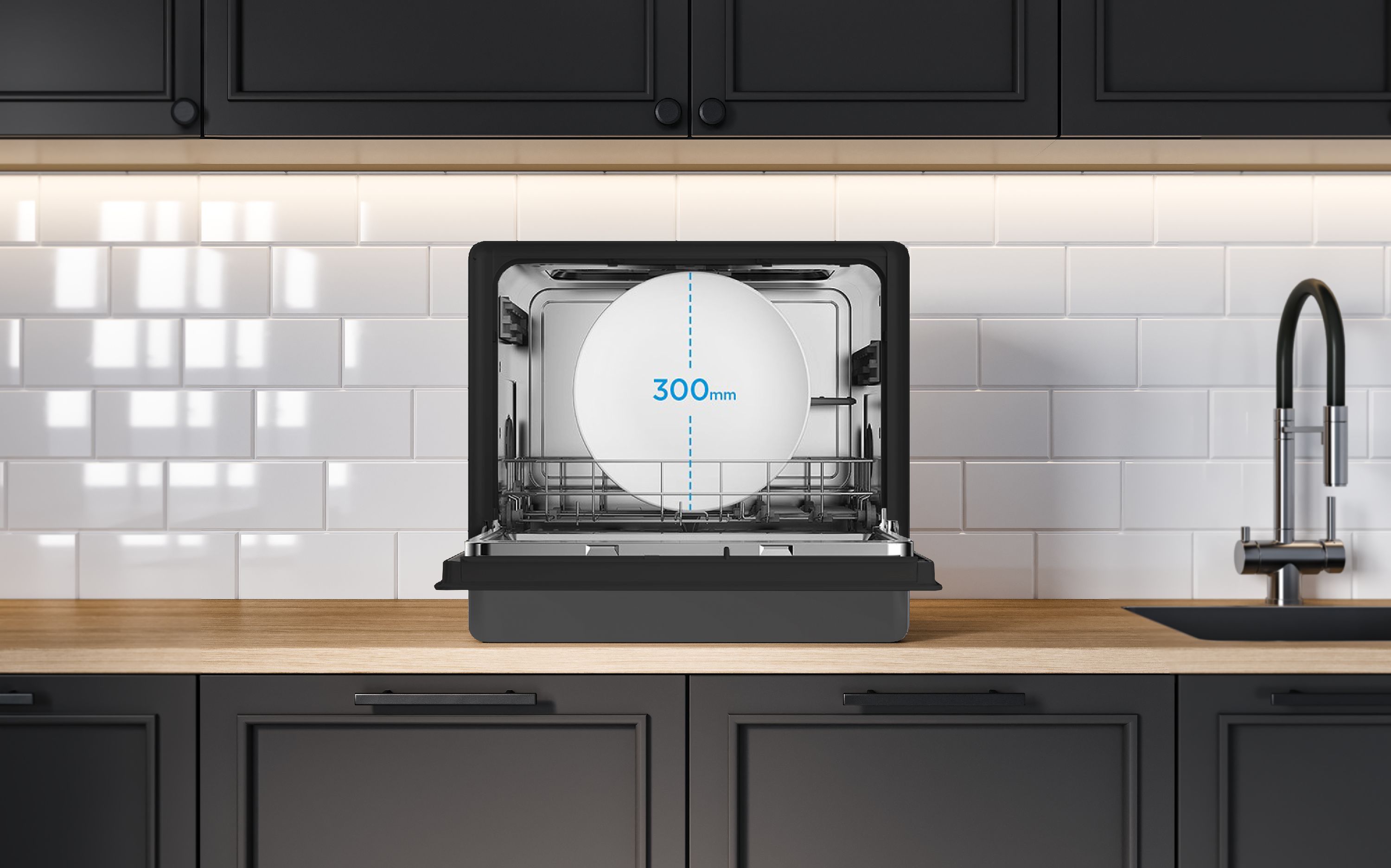 картинка Посудомоечная машина Korting KDF 26630 GN  картинка Посудомоечная машина Korting KDF 26630 GN