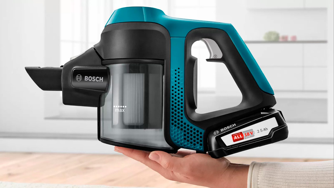 картинка Пылесос вертикальный Bosch BBS611LAG синий 