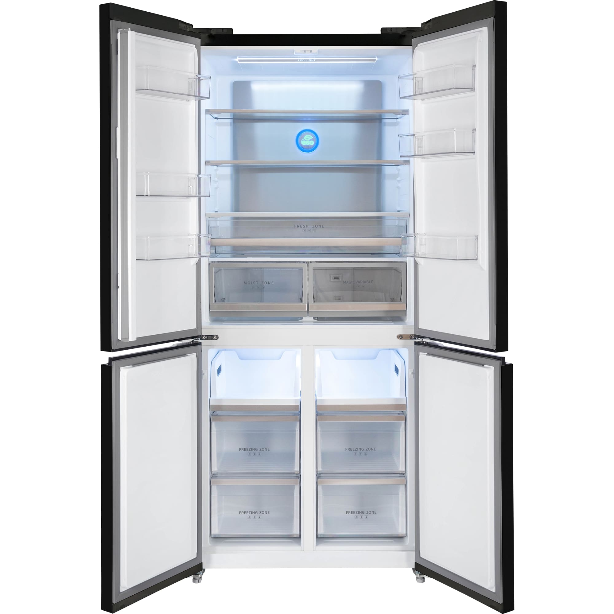 картинка Отдельностоящий холодильник Hiberg RFQ-600DX NFGB INVERTER 