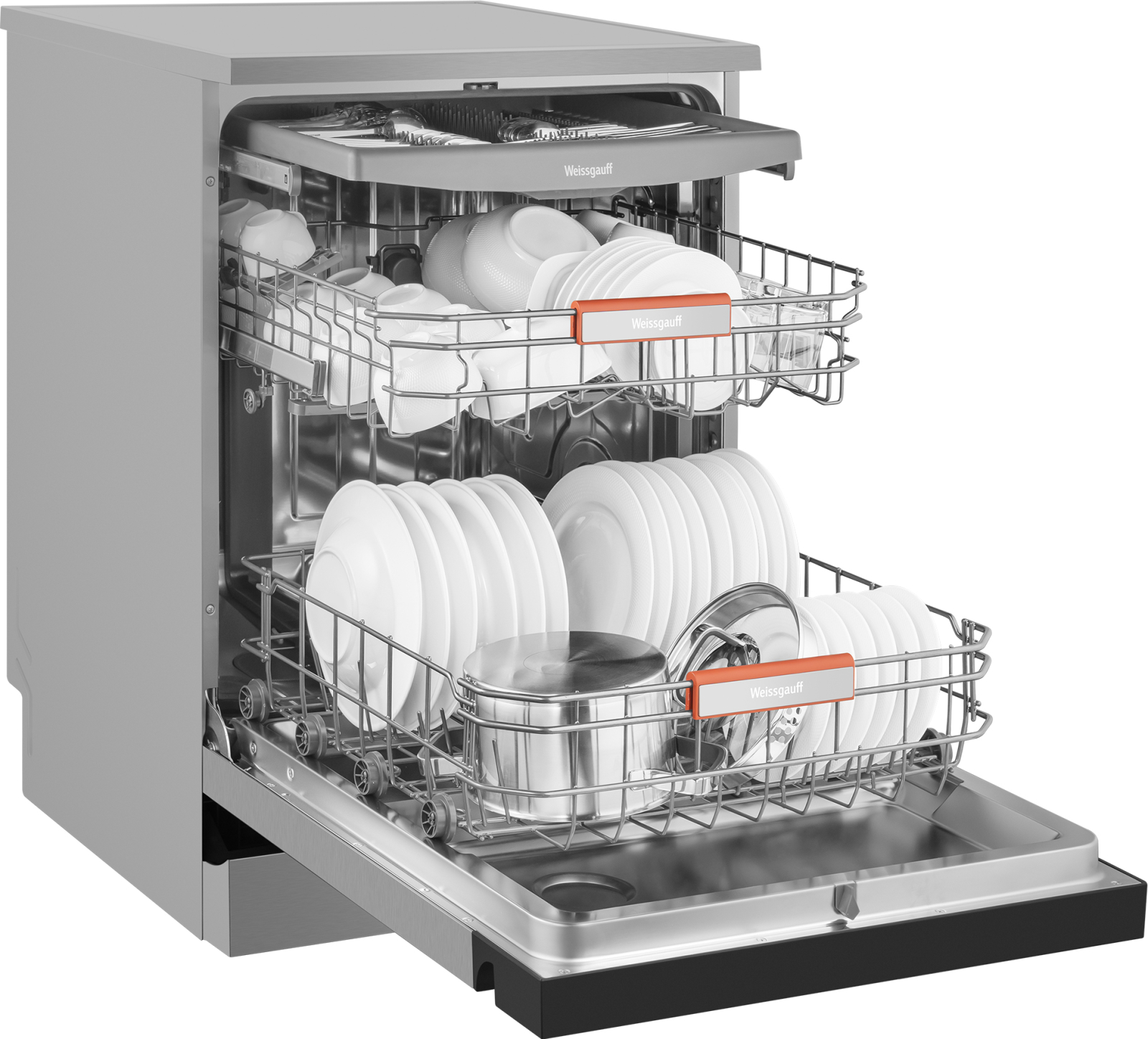 картинка Посудомоечная машина отдельностоящая Weissgauff DW 6038 X Inverter 