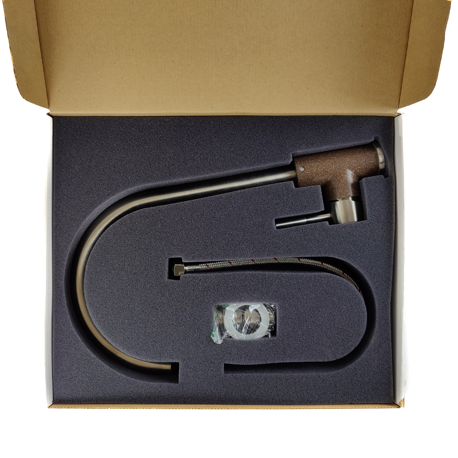 картинка Смеситель Gerdamix KALAMBO (FL) коричневый 