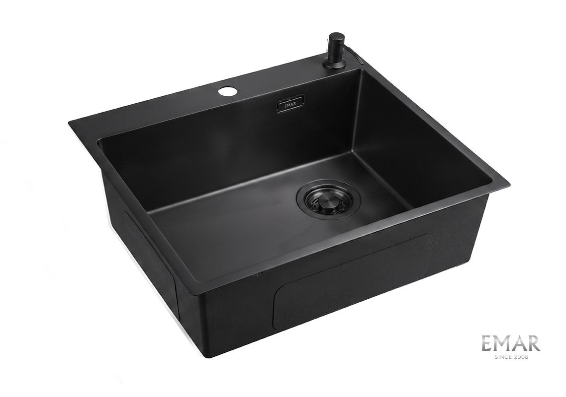 картинка Кухонная мойка Emar EMB-560(TOP) PVD Black 