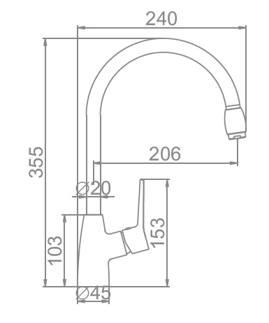 картинка Смеситель Ledeme L4069 хром 