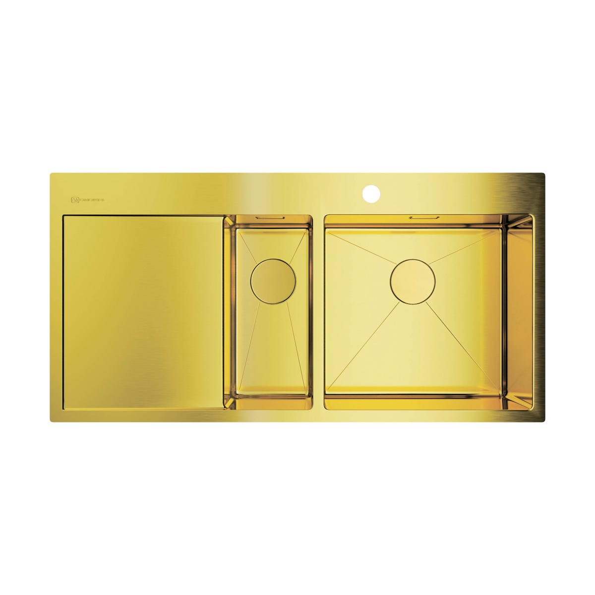 картинка Мойка для кухни Omoikiri Akisame-100-2-LG-R  картинка Мойка для кухни Omoikiri Akisame-100-2-LG-R