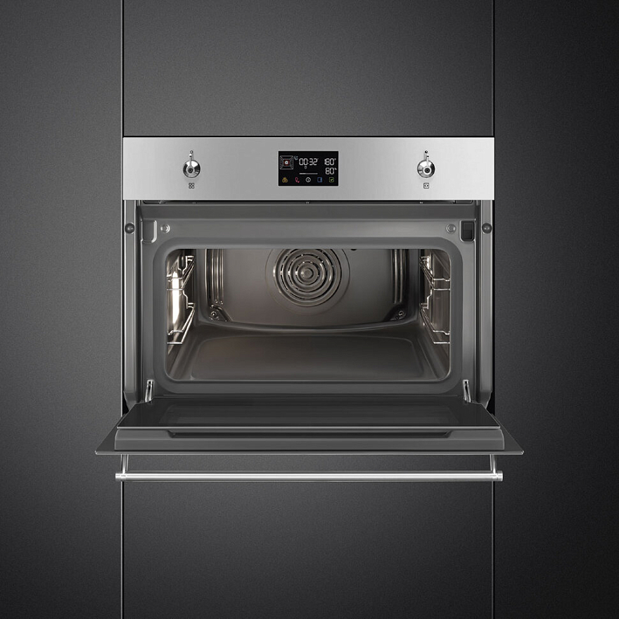 картинка Электрический духовой шкаф с функцией пароварки Smeg SO4302S3X 