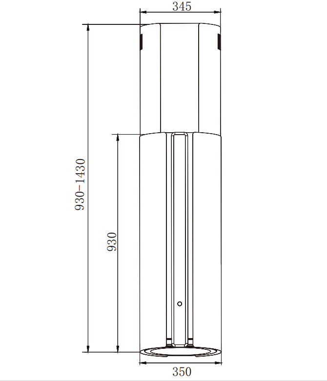 картинка Кухонная вытяжка островная Weissgauff Sun 1400 Island BLDC Black 