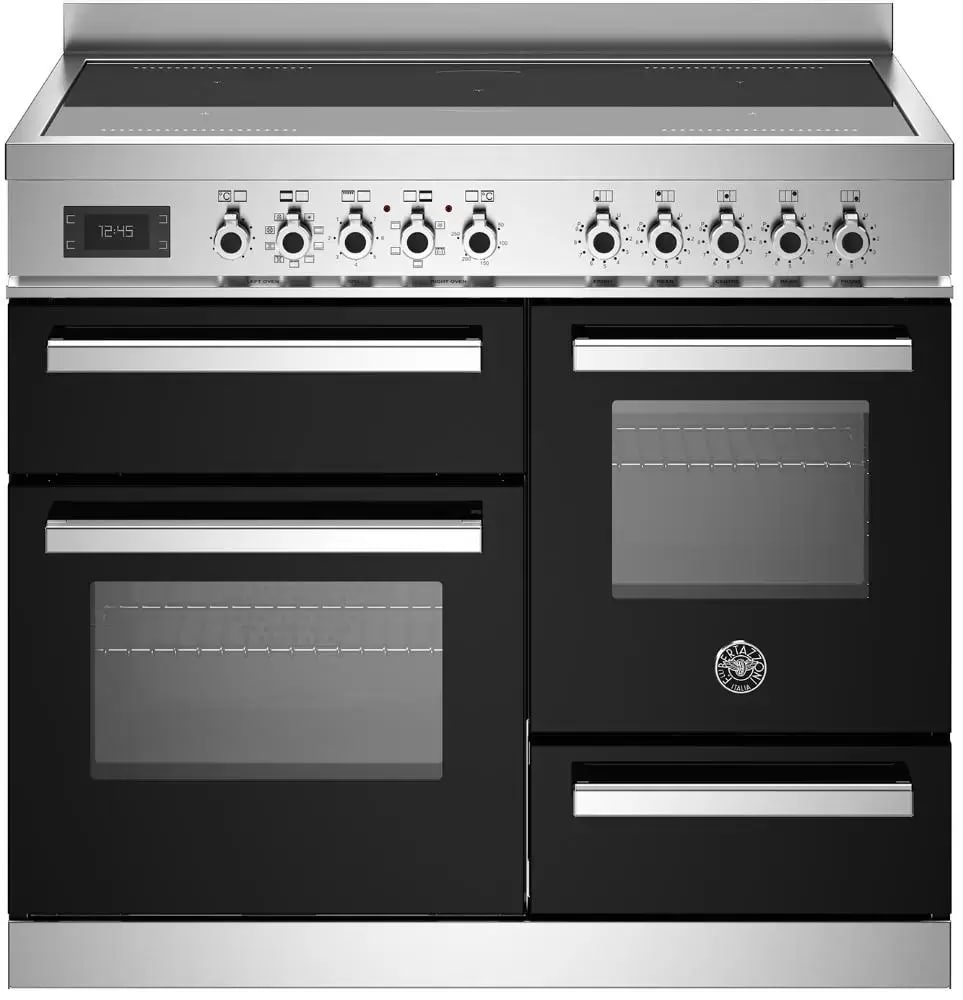 картинка Комбинированная кухонная плита Bertazzoni PRO105I3ENET чёрная 