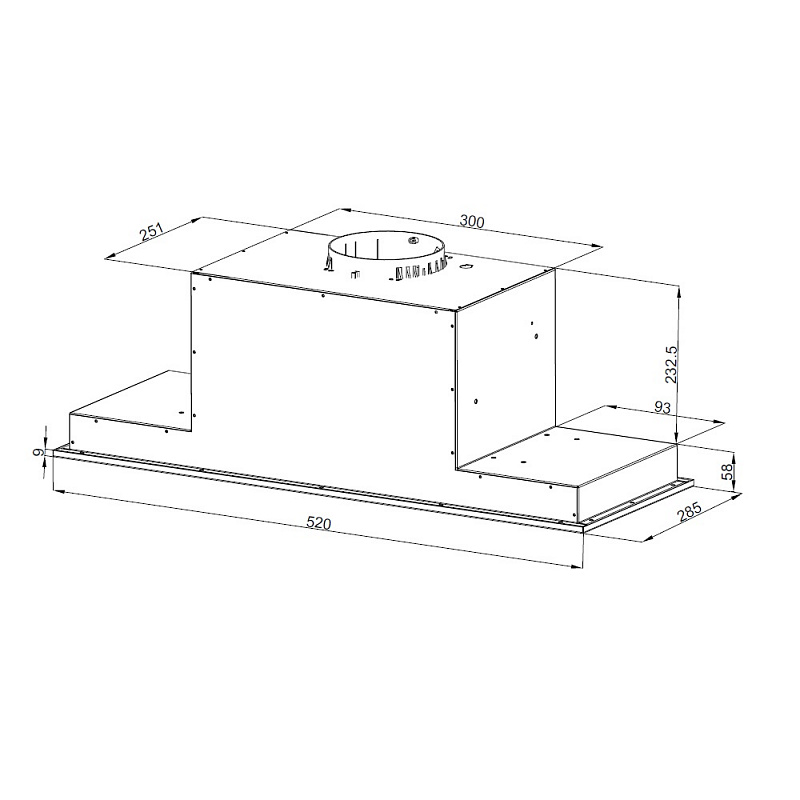 картинка Кухонная вытяжка Korting KHI 6777 GW 
