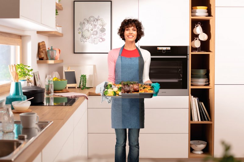 картинка Духовой шкаф с паром Gorenje BCS798S24X нержавеющая сталь 