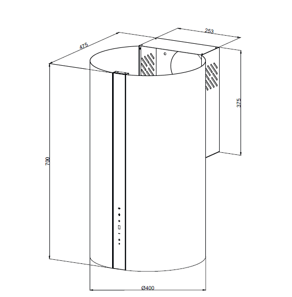 картинка Кухонная вытяжка Kuppersberg VORTEX B  картинка Кухонная вытяжка Kuppersberg VORTEX B