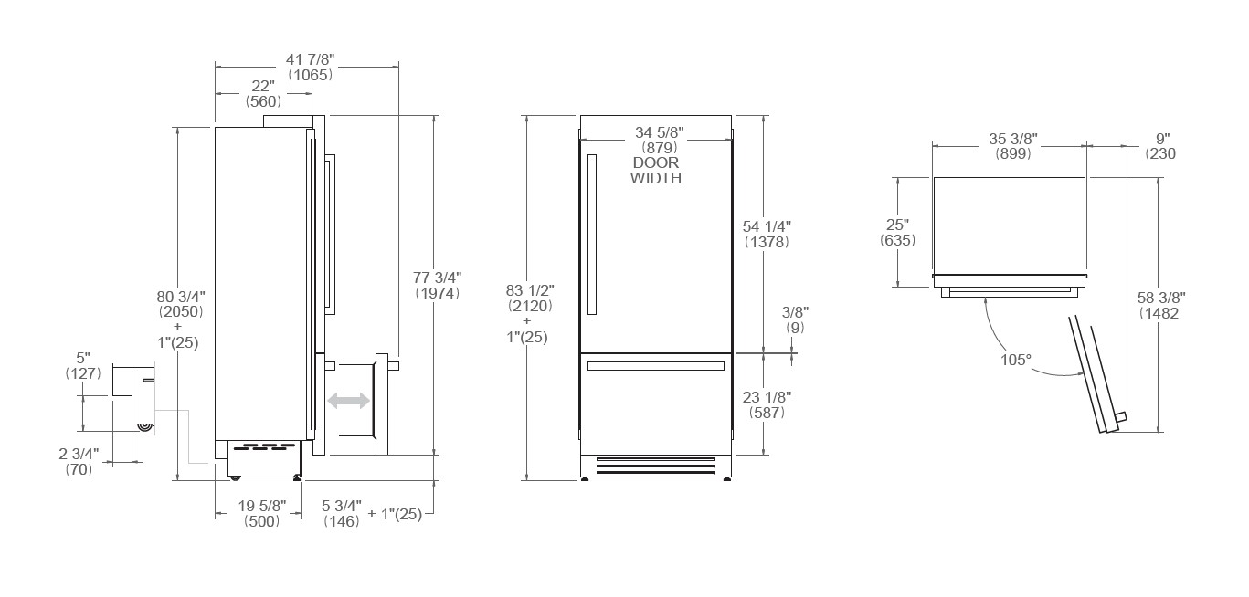 картинка Холодильник Bertazzoni REF905BBLXTT 
